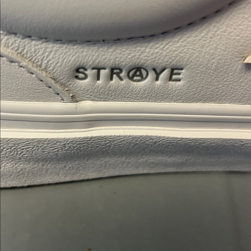 🔥STRAYE LOGAN PUFF "WHITEOUT" SKATEBOARD SHOES NIB WHITE LEATHER FLAMES - Picture 5 of 8